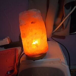 Natural Himalayan Salt Lamp with Warm Glow